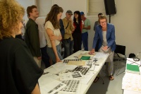 Presentation with L. Puska, Åsa Lie and Merzedes Sturm-Lie at M HKA